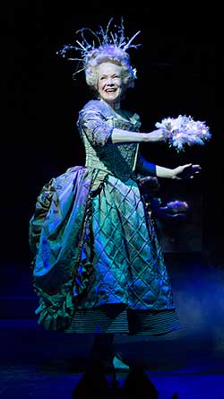 Jennifer Parsons as The Spirit of Christmas Past. Photo by Jenny Graham.
